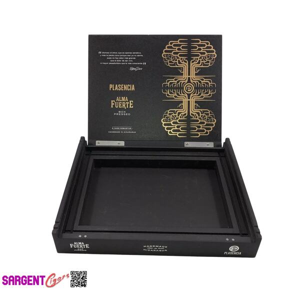 Plasencia Alma Del Fuerte Robusto Empty Wooden Cigar Box 10x8.25x1.5 - Picture 5 of 6